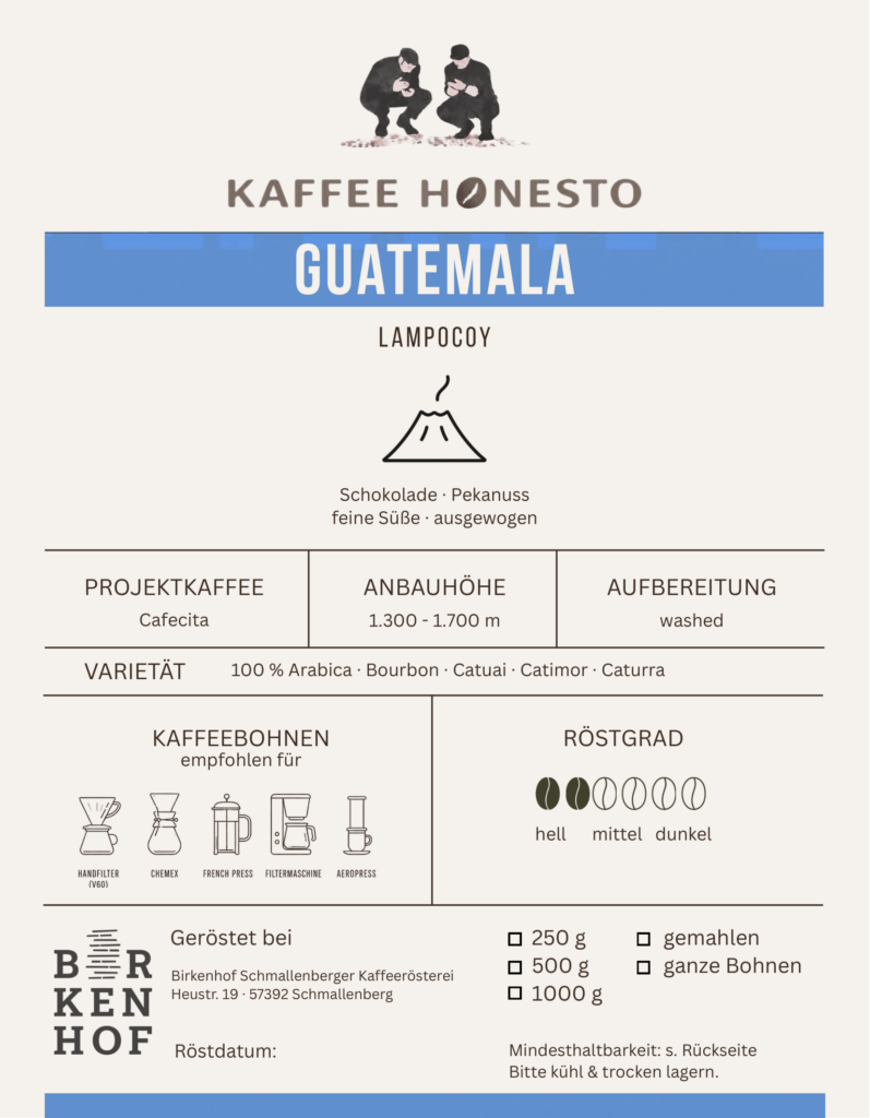 Guatemala – Cafecita (Filter) Etikett