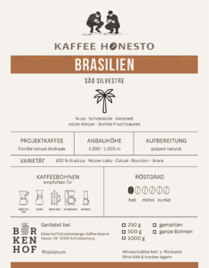 Brasilien – Sao Silvestre (Filter) Etikett