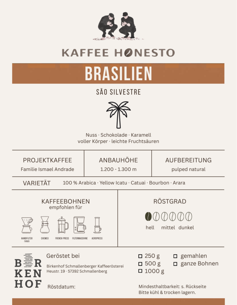 Brasilien – Sao Silvestre (Filter) Etikett