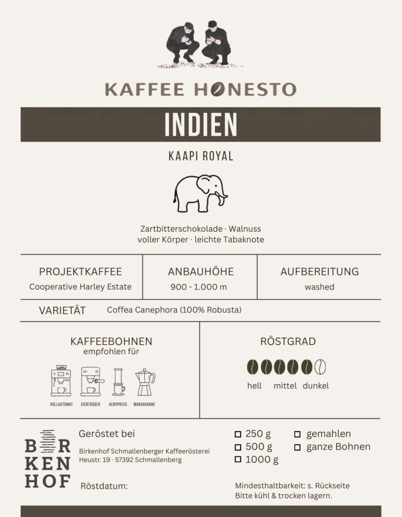 Indien – Kaapi Royal Etikett